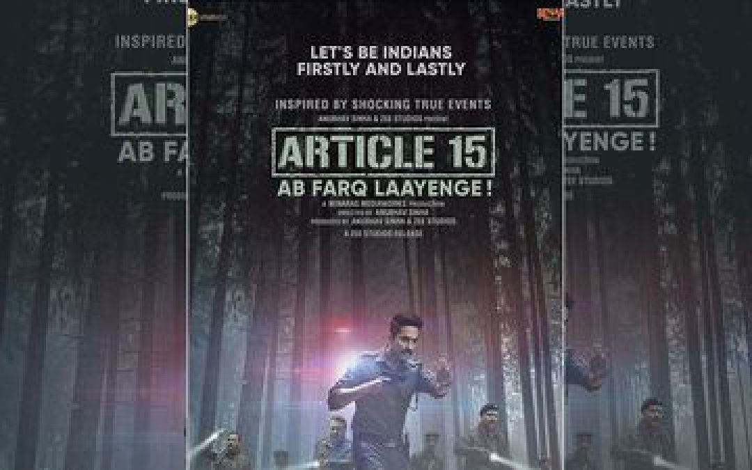 Ayushman Khurrana starrer Article 15 to be released with 5 cuts