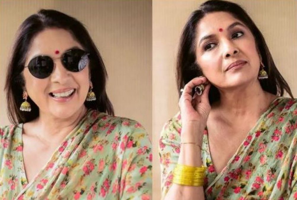 Neena Gupta arrives to give Gulzar Saheb her autobiography, shares video