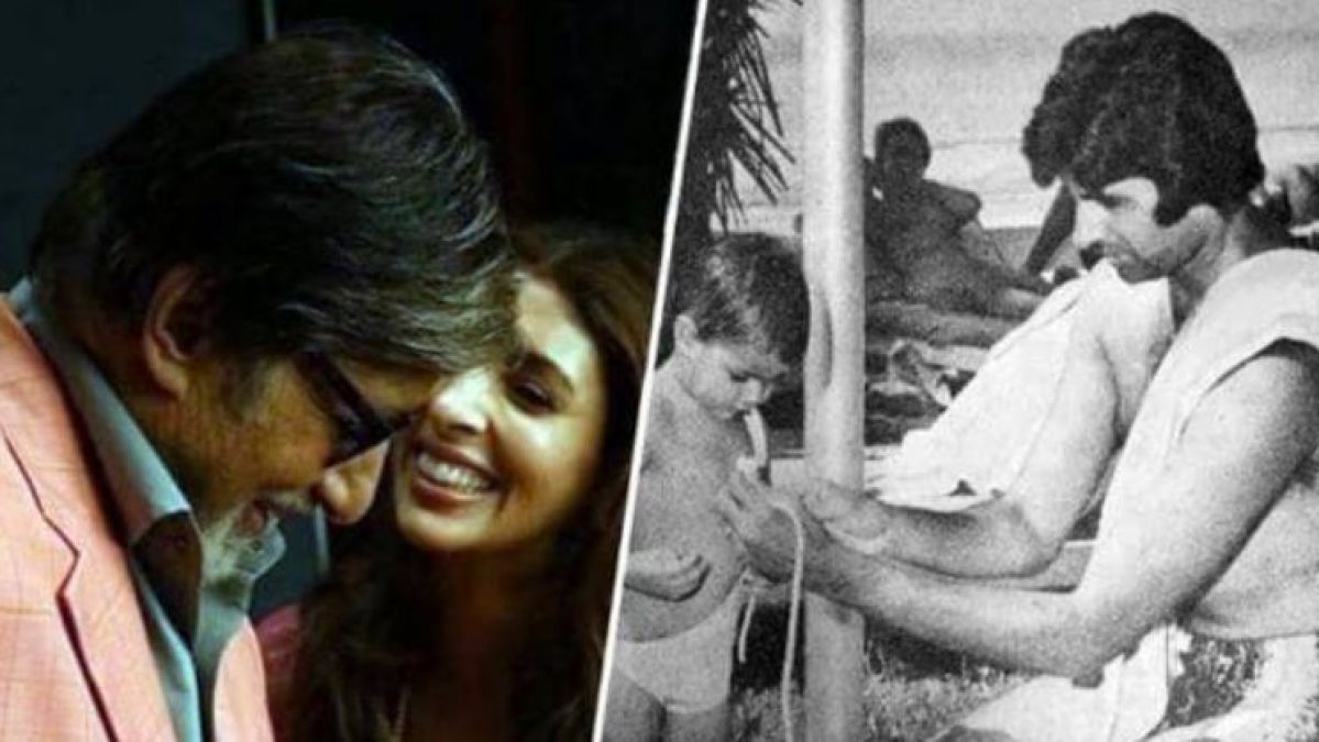 Amitabh Bachchan and Shweta Bachchan Nanda give father-daughter relationship goals