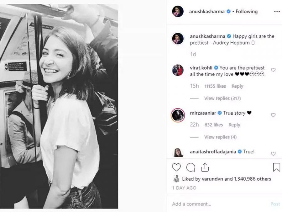 Anushka who was spotted in the metro in London; Virat made this special comment
