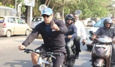 Salman drove a bicycle, but the trollers still trolled him