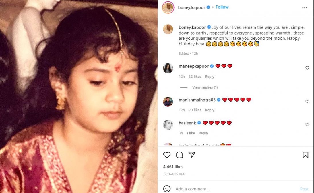 Father writes an emotional note on Janhvi Kapoor's birthday
