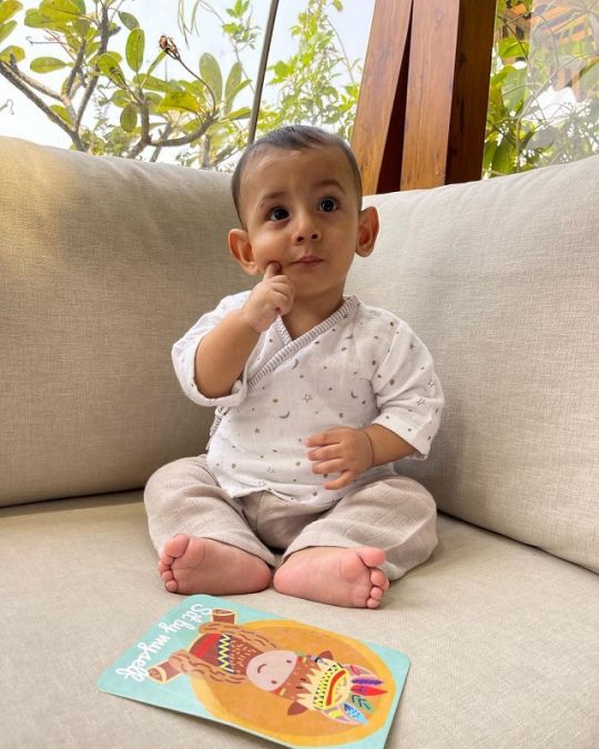 Dia Mirza shows her son's face for the first time, is very cute