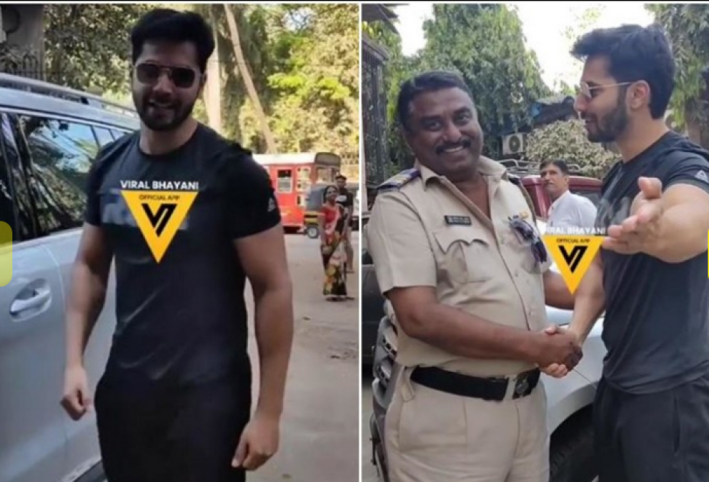 Varun Dhawan complains about a paparazzi to the police, video goes viral