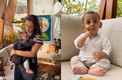 Dia Mirza shows her son's face for the first time, is very cute