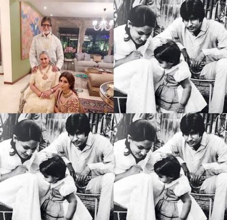 श्वेता बच्चन के जन्मदिन पर पिता अम‍िताभ ने किया इमोशनल पोस्ट