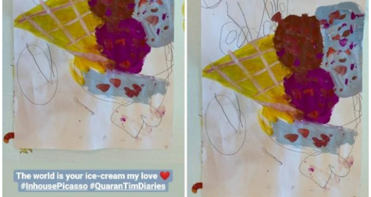 Kareena shares picture of her son Taimur's painting