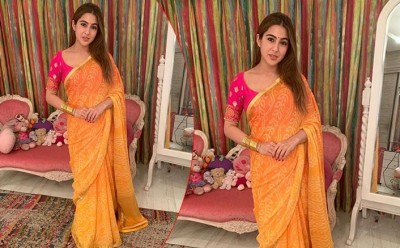 Sara Ali Khan wore such backless blouse that fans got confused