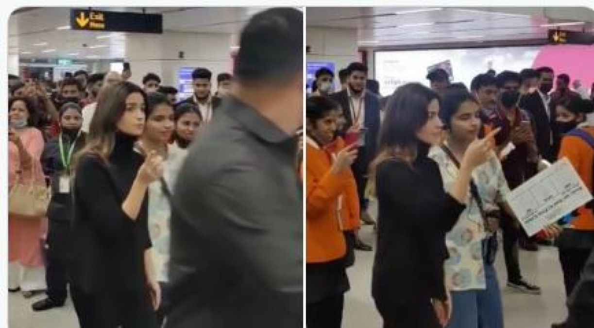 Video: Alia Bhatt ran at Delhi airport with a trolley, know what is the matter?