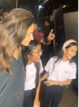 The little girl ran after saying Alia didi, the actress did this work on seeing