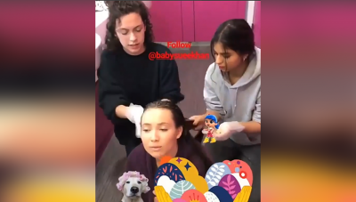अपनी दोस्त को Hair Spa दे रही शाहरुख़ खान की बेटी, वीडियो वायरल