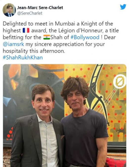 Canadian and French ambassadors met Shahrukh, pictures went viral