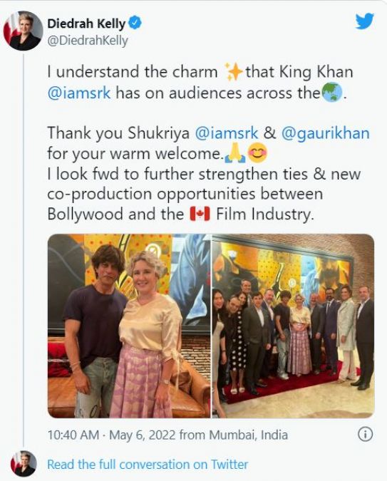 Canadian and French ambassadors met Shahrukh, pictures went viral