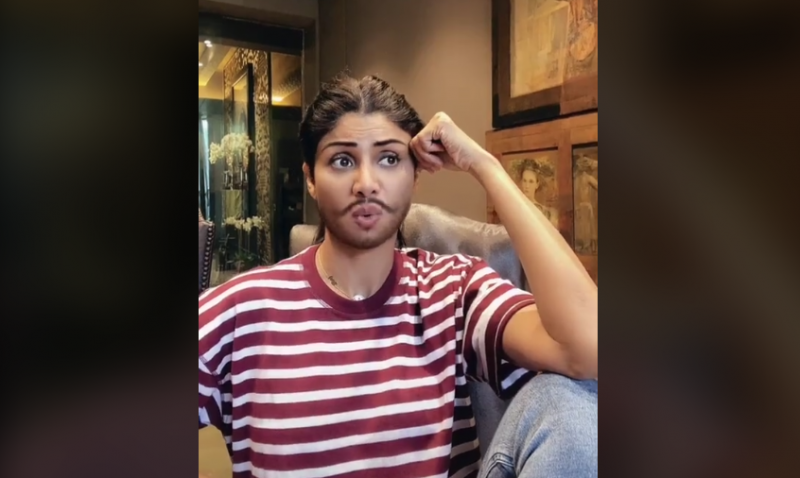 Shilpa Shetty grown mustache in lockdown, waiting for parlor to open