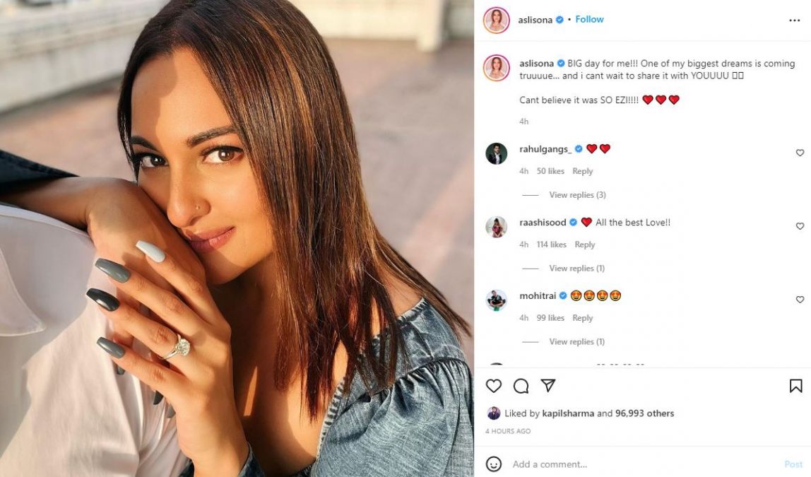 Sonakshi Sinha gets engaged to Zaheer Iqbal!, here's how it was revealed