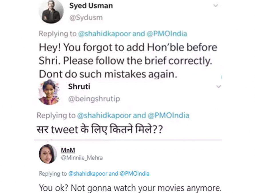 Shahid Kapoor gets trolled for supporting PM Modi