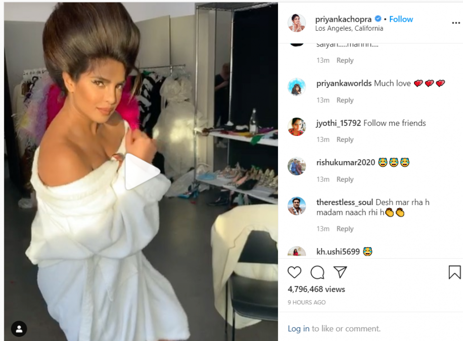 Priyanka Chopra dance in makeup room, fans trolled