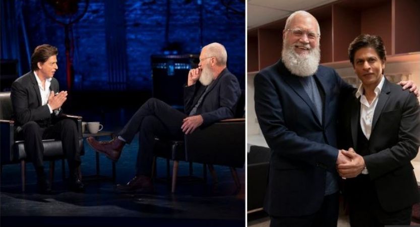David Letterman के शो पर पहुंचे किंग खान, शेयर किया अनुभव