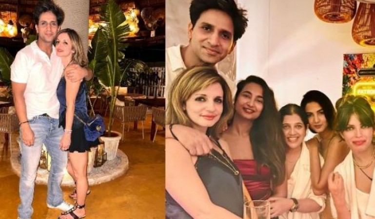 Hrithik's ex-wife in boyfriend's arms, partying in Goa