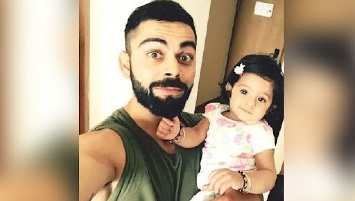Virat finally showed glimpse of his daughter, know the truth of this picture