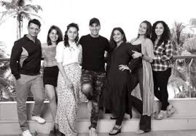 जब Housefull 4 के सेट पर पहुंचे शिखर धवन, विद्या और सलमान..