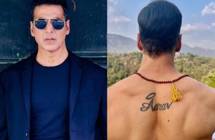 After all, whose name is written on Akshay's back, which caught the attention of fans