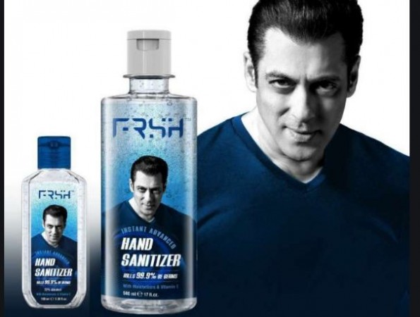 Salman Khan again wins hearts by donating hand sanitizers to the Mumbai Police
