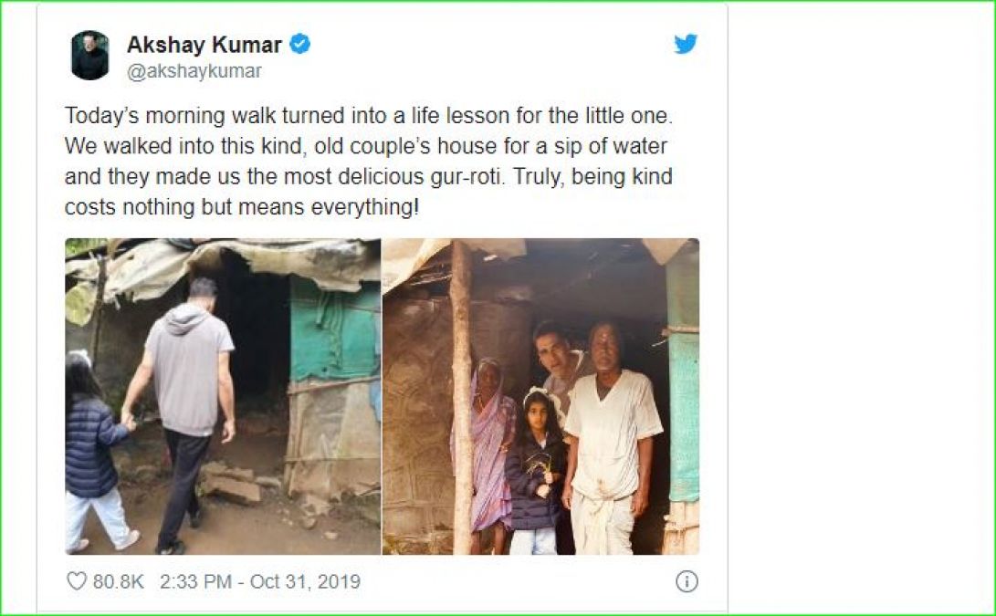 Akshay shares heart-touching pictures of a morning walk with his daughter, see here!