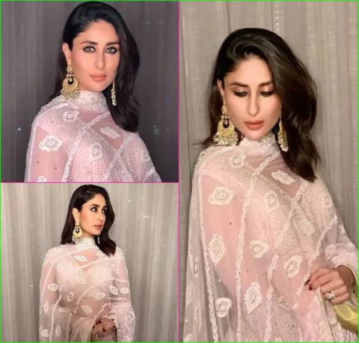 Kareena looks very beautiful in Ivory lehenga, see photos