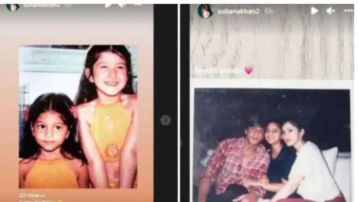 Suhana wishes to friend and dad Shah Rukh a happy birthday