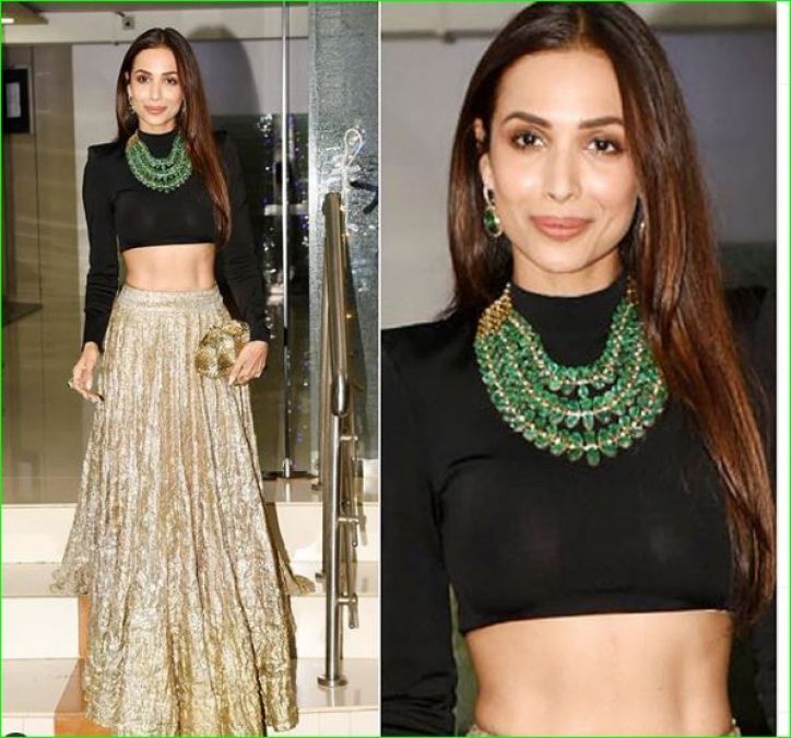 At Diwali party, Malaika robbed limelight in glamorous traditional clothes