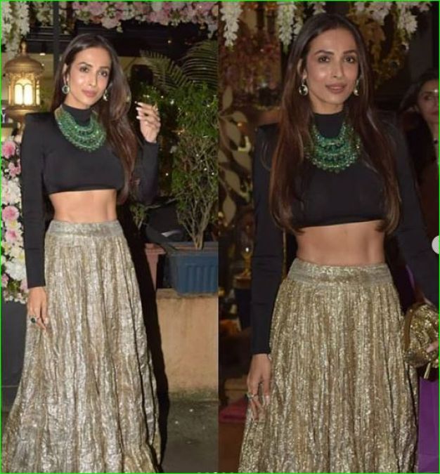 At Diwali party, Malaika robbed limelight in glamorous traditional clothes