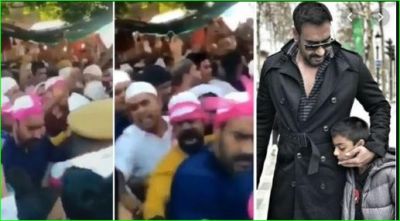 Ajay Devgn loses cool as he gets mobbed at Ajmer Sharif Dargah, check out video here