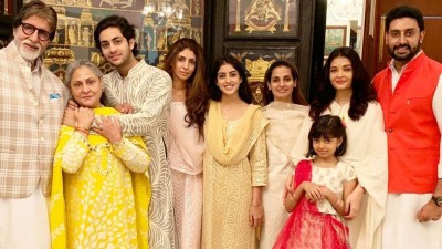 Whole Bachchan family was seen together on the day of Diwali, see pictures