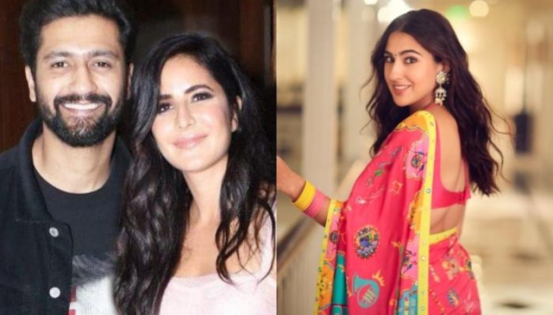 Vicky Kaushal kept quiet on the question of marriage, Sara Ali Khan standing nearby gave this reaction.