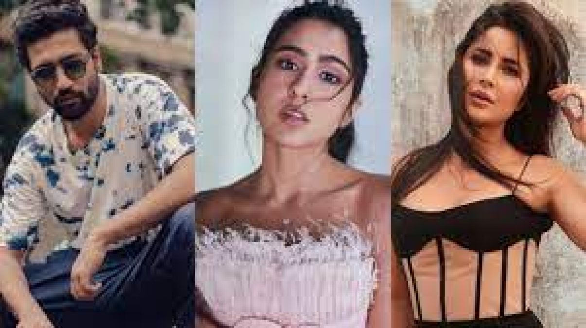 Vicky Kaushal kept quiet on the question of marriage, Sara Ali Khan standing nearby gave this reaction.