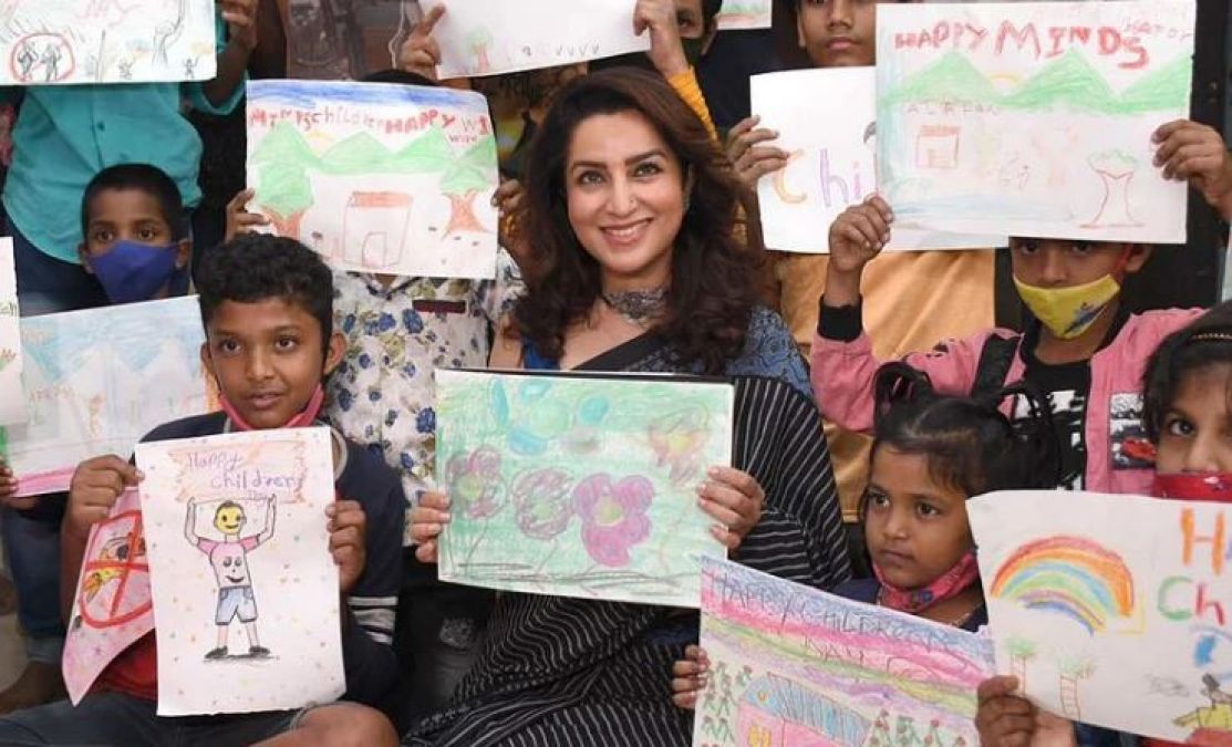 This famous Bollywood actress spent time with children from weaker sections on Children's Day