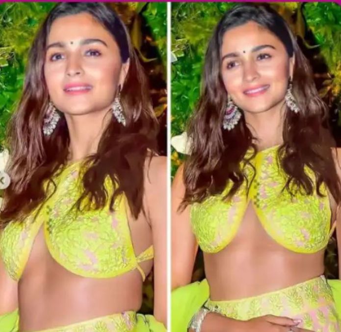 Alia arrives wearing a friend's wedding blouse that people say 'stupid'