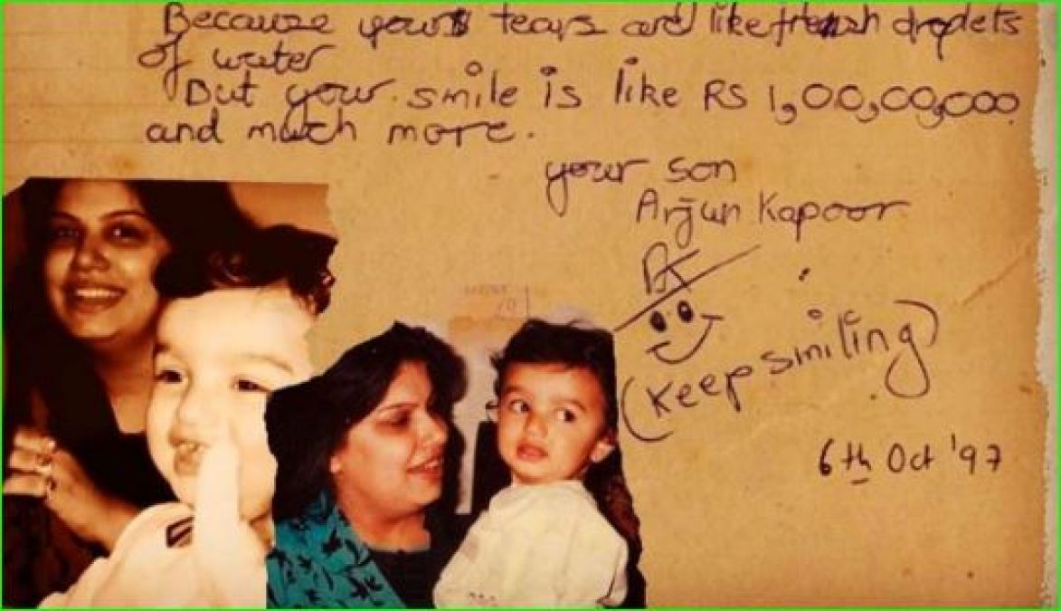 12 साल की उम्र में अर्जुन ने लिखी थी माँ के लिए कविता, अब की शेयर