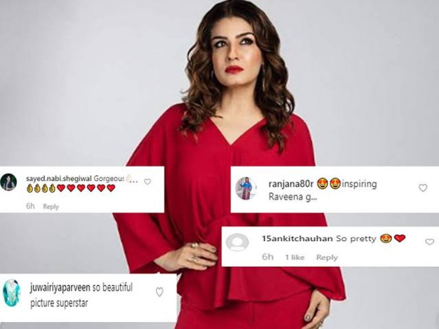 Raveena Tandon's glamorous look setting fire on social media