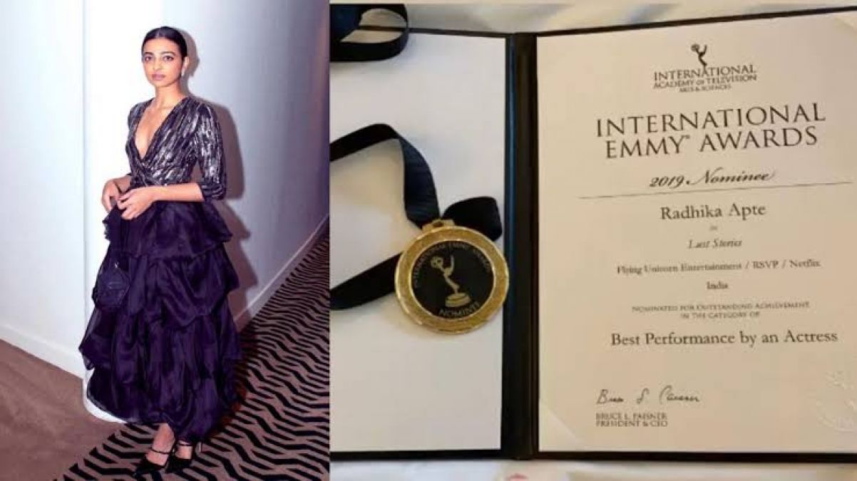 Emmy Awards 2019: Radhika Apte gets nomination medal, share photos