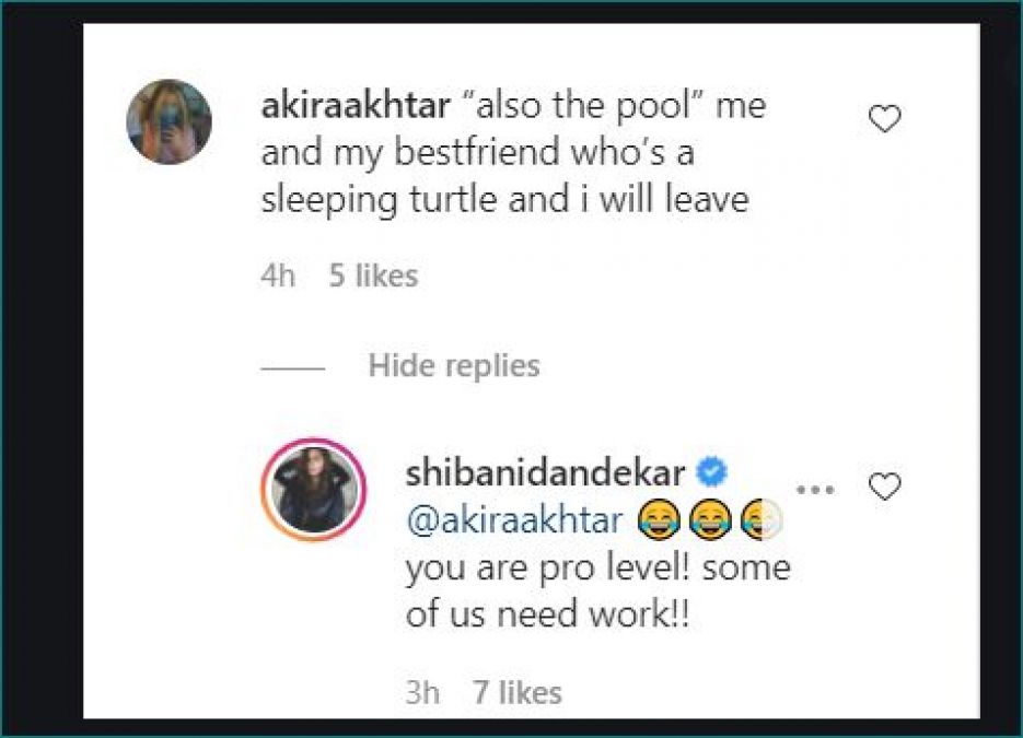 Shibani Dandekar shares underwater picture with Farhan Akhtar, daughter Akira makes such comment
