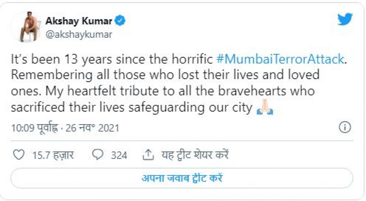 From Akshay Kumar to Abhishek Bachchan, these stars remembered the 26/11 Mumbai attack