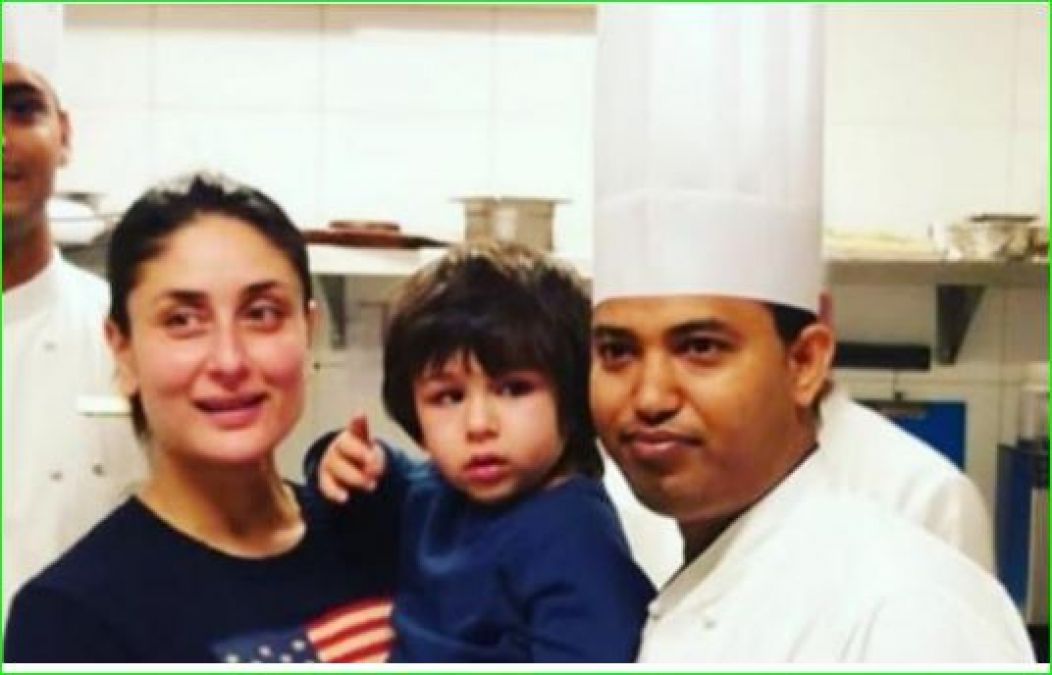 Taimur dressed up as a chef, pictures going viral