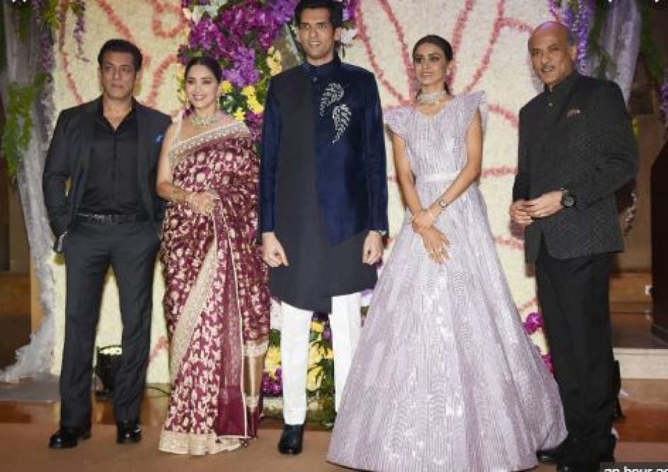 Bollywood stars attend reception ceremony of Sooraj Barjatya's son