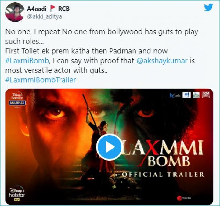 Know why netizens calls coward to Akshay Kumar after watching 'Laxmmi Bomb' trailer