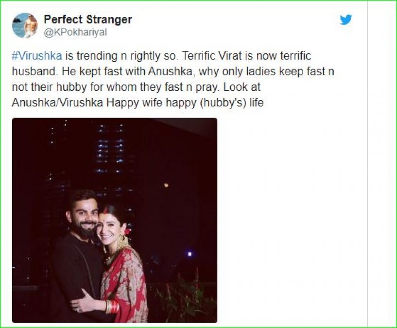 Virat kept fast for his wife, now is getting praised