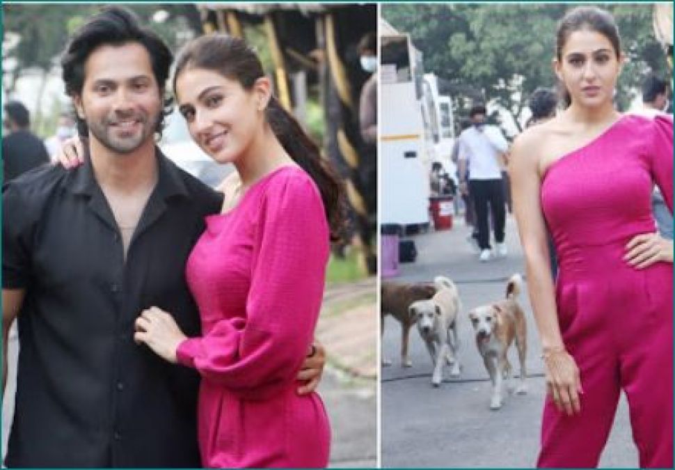 Varun and Sara arrive on 'The Kapil Sharma Show' to promote 'Coolie No 1'