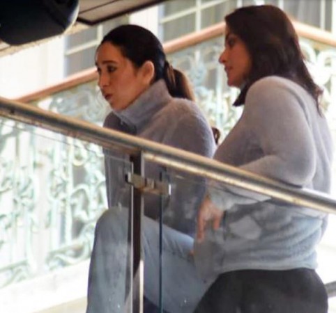 Kareena shoots with sister Karisma in balcony during pregnancy