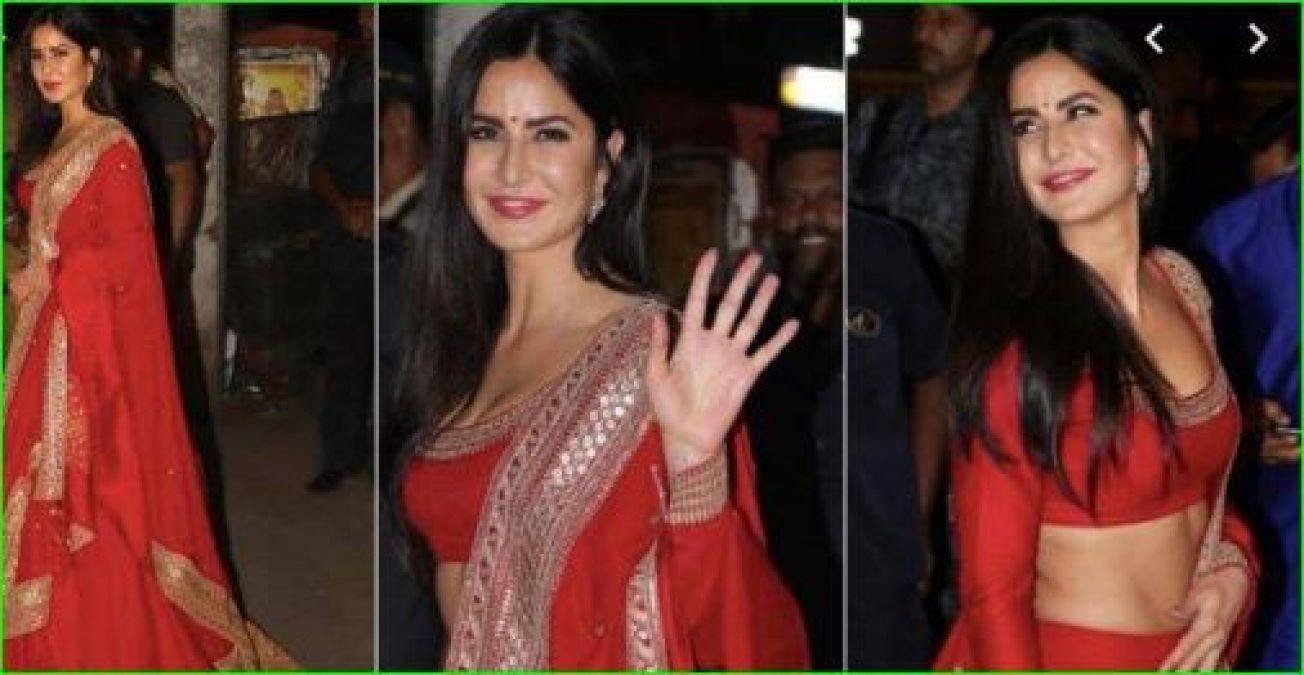 Katrina soared temperatures high at the Bachchan party, looked stunning